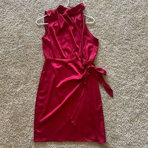 Red cocktail dress